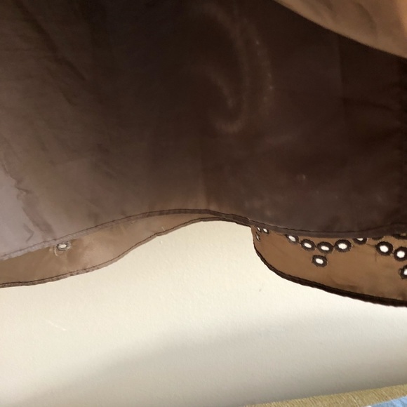 Nic + Zoe taupe lined, A line skirt, size 10. Beautiful holiday skirt! - Picture 3 of 5